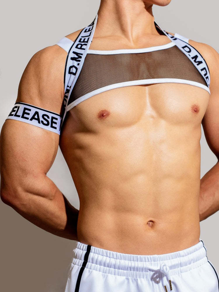 BLACKRISS™Men's Letter Sexy Elastic Shoulder Strap Harness-Blackriss