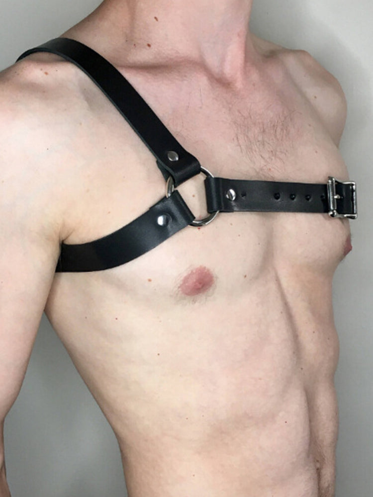 BLACKRISS™Fashion Men's Punk Chest Strap Harness - Black-Blackriss