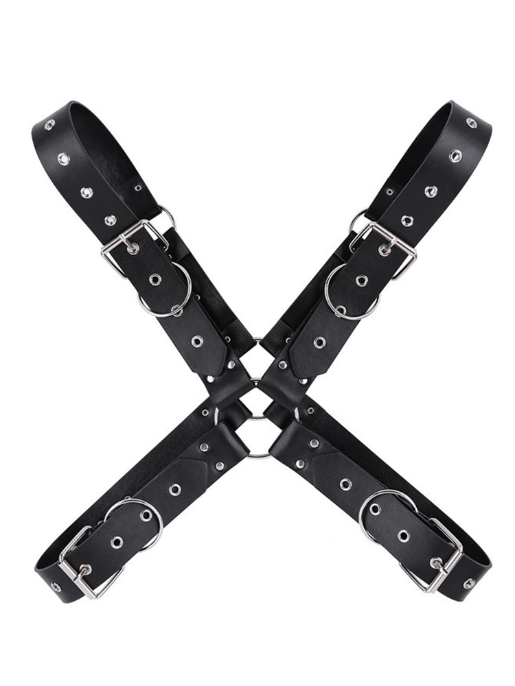 BLACKRISS™Adult Men's Adjustable Body Strap Harness - Black-Blackriss