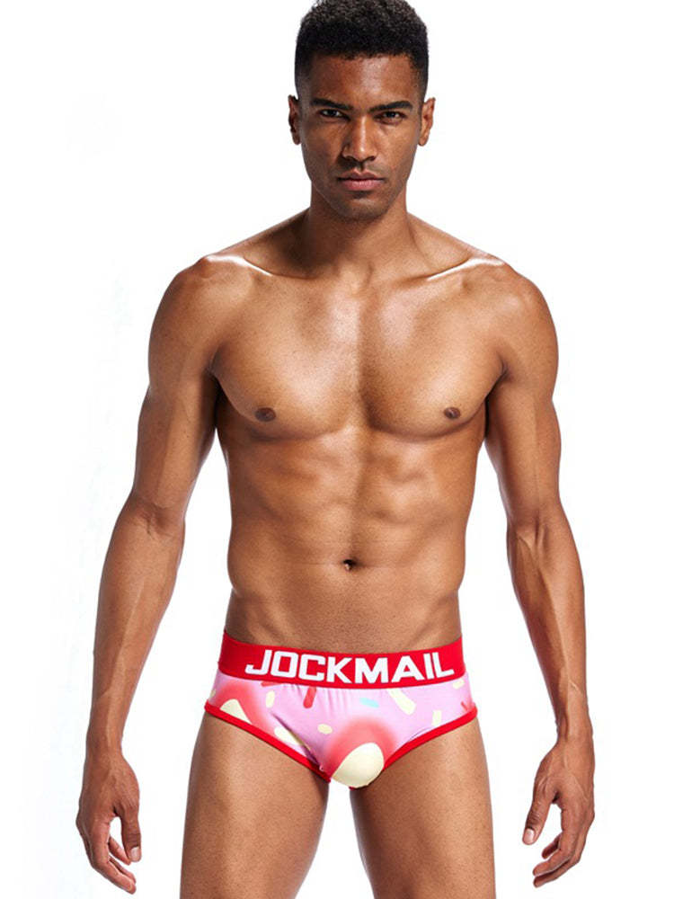 BLACKRISS™Men's Cake Print Soft Brief-Blackriss
