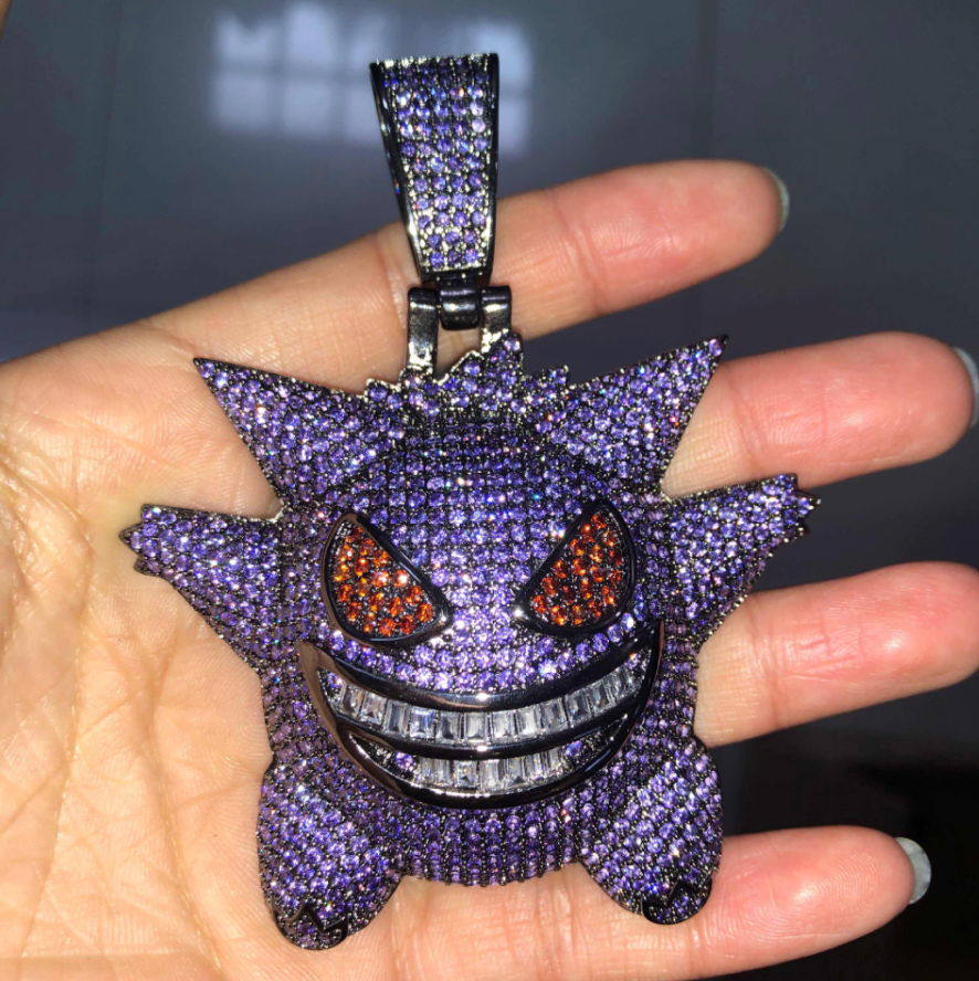 BLACKRISS™Iced Out Gengar Pendant-Blackriss