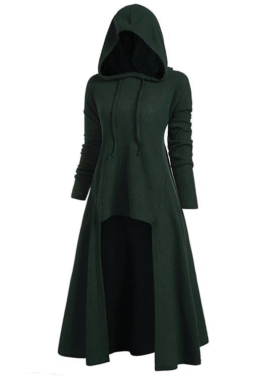 BLACKRISS™Hooded High Low Drop Shoulder Longline Sweater for woman-Blackriss