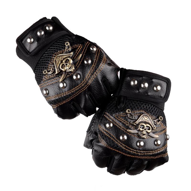 Blackriss™Skull Motorcyclist Leather Gloves-Blackriss