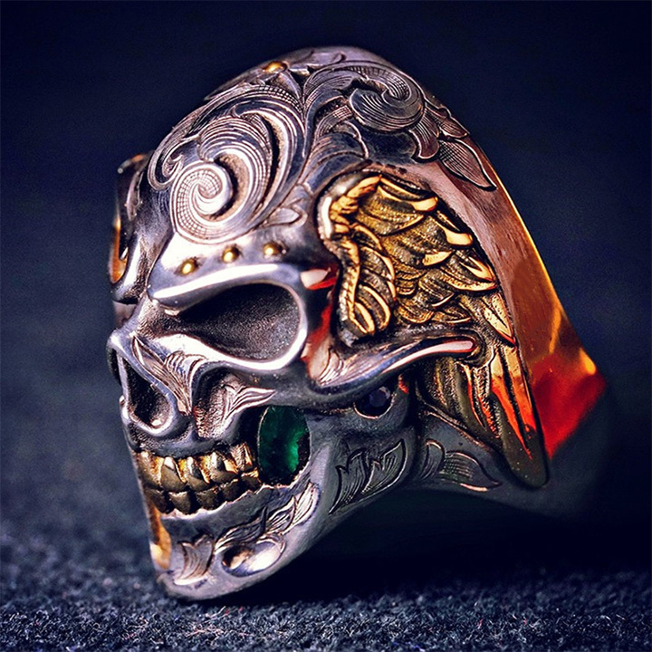 BLACKRISS™Split Angels - Skull Double-sided Ring-Blackriss