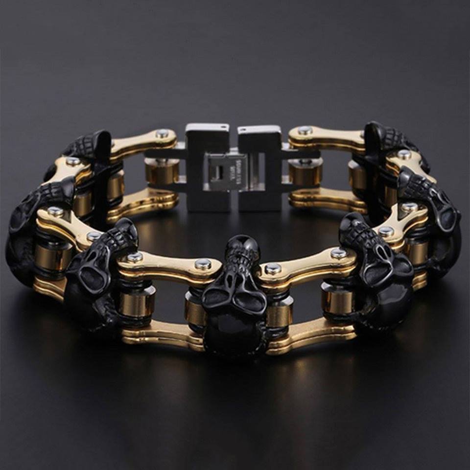 Blackriss™Link Skull Bracelet-Blackriss