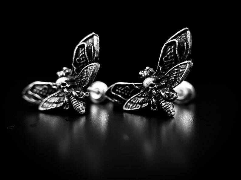 BLACKRISS™Sterling Silver Maya Skull - Gothic Earrings-Blackriss