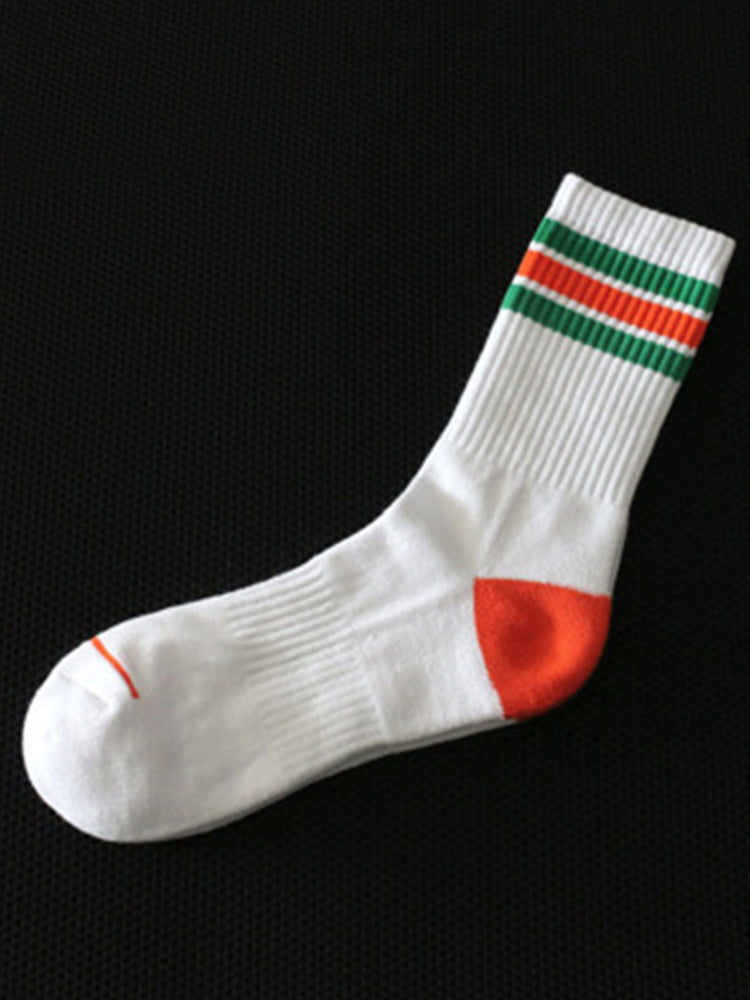 BLACKRISS™Rainbow Striped Sports Cotton Socks-Blackriss