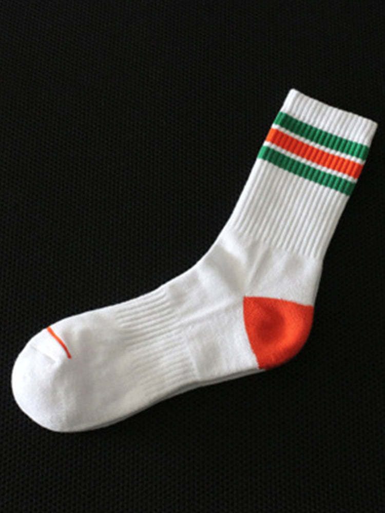 BLACKRISS™Rainbow Striped Sports Cotton Socks-Blackriss