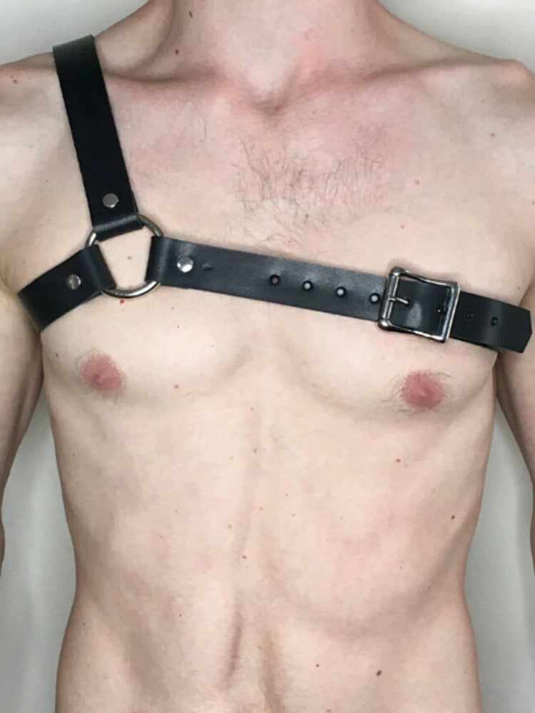 BLACKRISS™Fashion Men's Punk Chest Strap Harness - Black-Blackriss