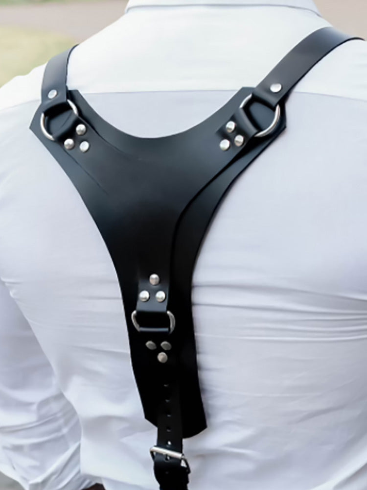 BLACKRISS™Men's Harness Duckbill Clip Belt - Black-Blackriss