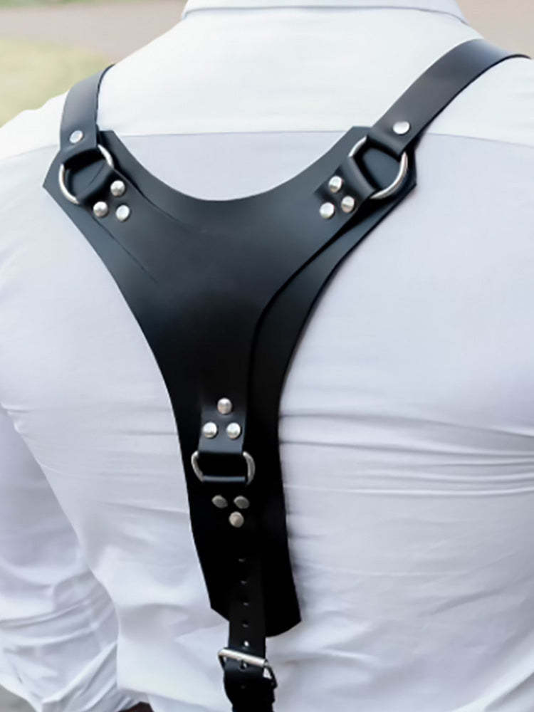 BLACKRISS™Men's Harness Duckbill Clip Belt - Black-Blackriss