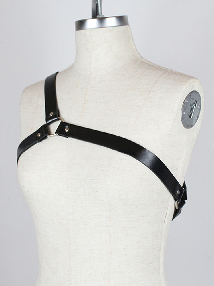 BLACKRISS™Men's Leather Bondage Straps Performance Wear Harness - Black-Blackriss