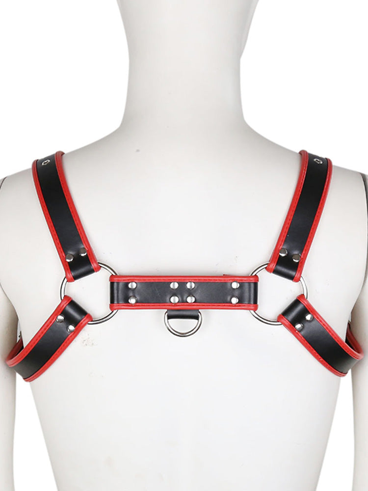 BLACKRISS™Men's Leather Studded Corset Shoulder Harness-Blackriss