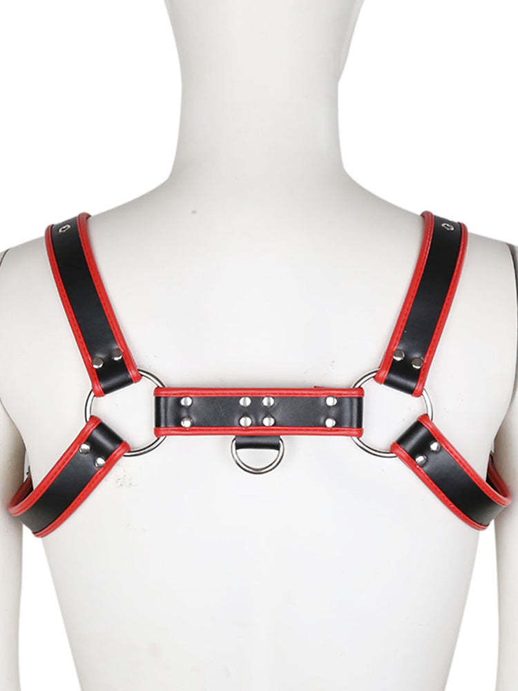 BLACKRISS™Men's Leather Studded Corset Shoulder Harness-Blackriss