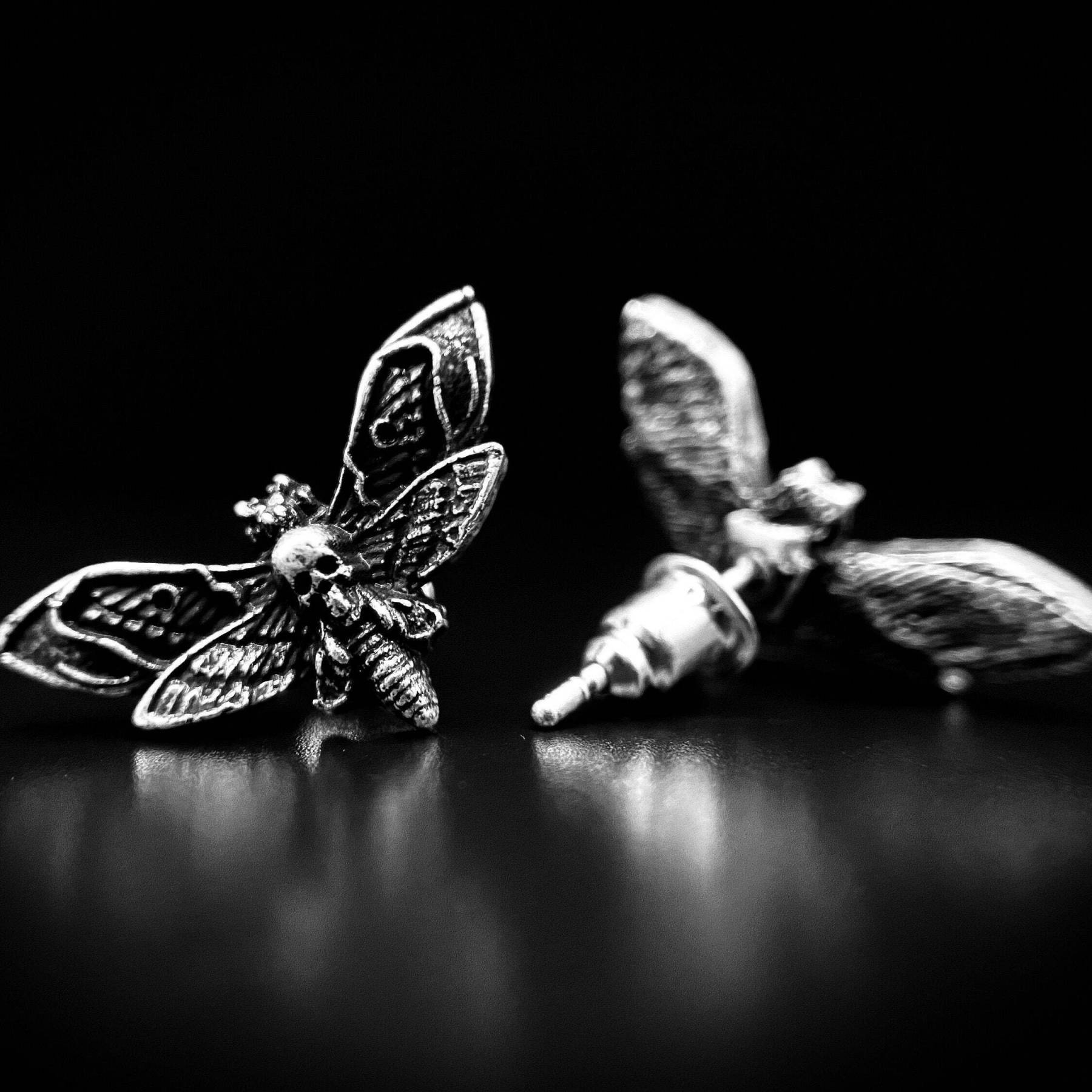 BLACKRISS™Sterling Silver Maya Skull - Gothic Earrings-Blackriss