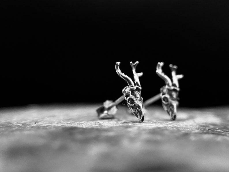 BLACKRISS™Sterling Silver Maya Skull - Gothic Earrings-Blackriss