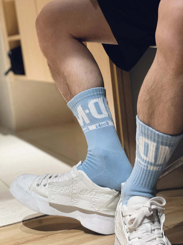 BLACKRISS™Men's Thickened Cotton Sports Letter Socks-Blackriss