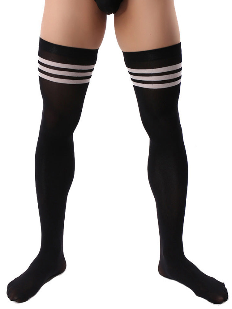 BLACKRISS™Men's Striped Stockings - Black-Blackriss