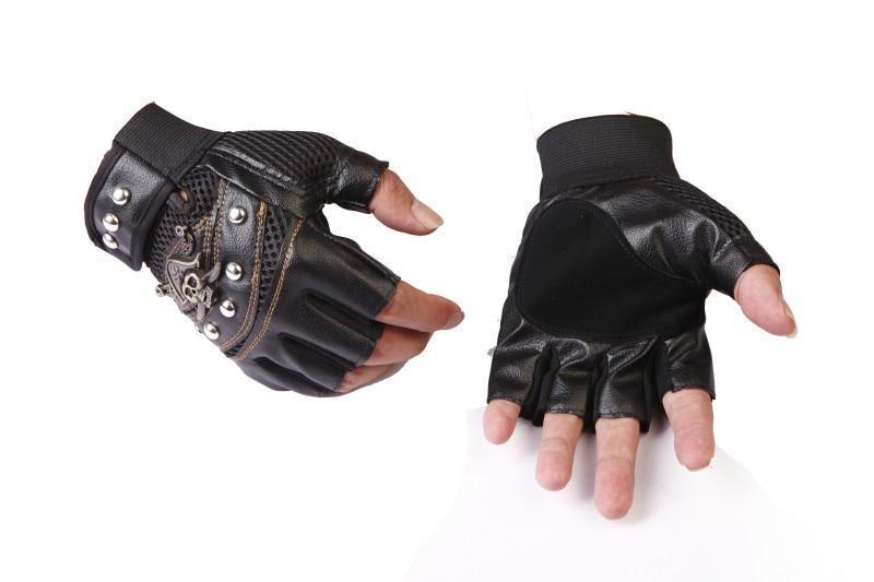 Blackriss™Skull Motorcyclist Leather Gloves-Blackriss