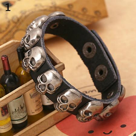 Blackriss™Leather Skull Bracelet-Blackriss