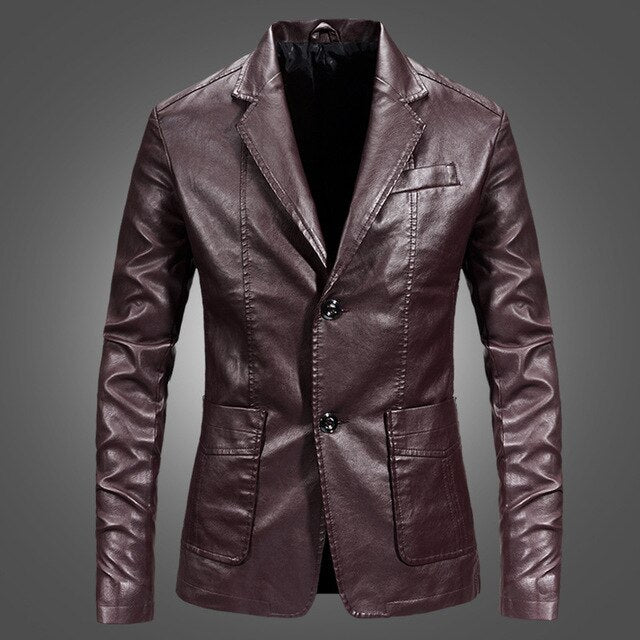 Blackriss™Men's Leather Jacket-Blackriss