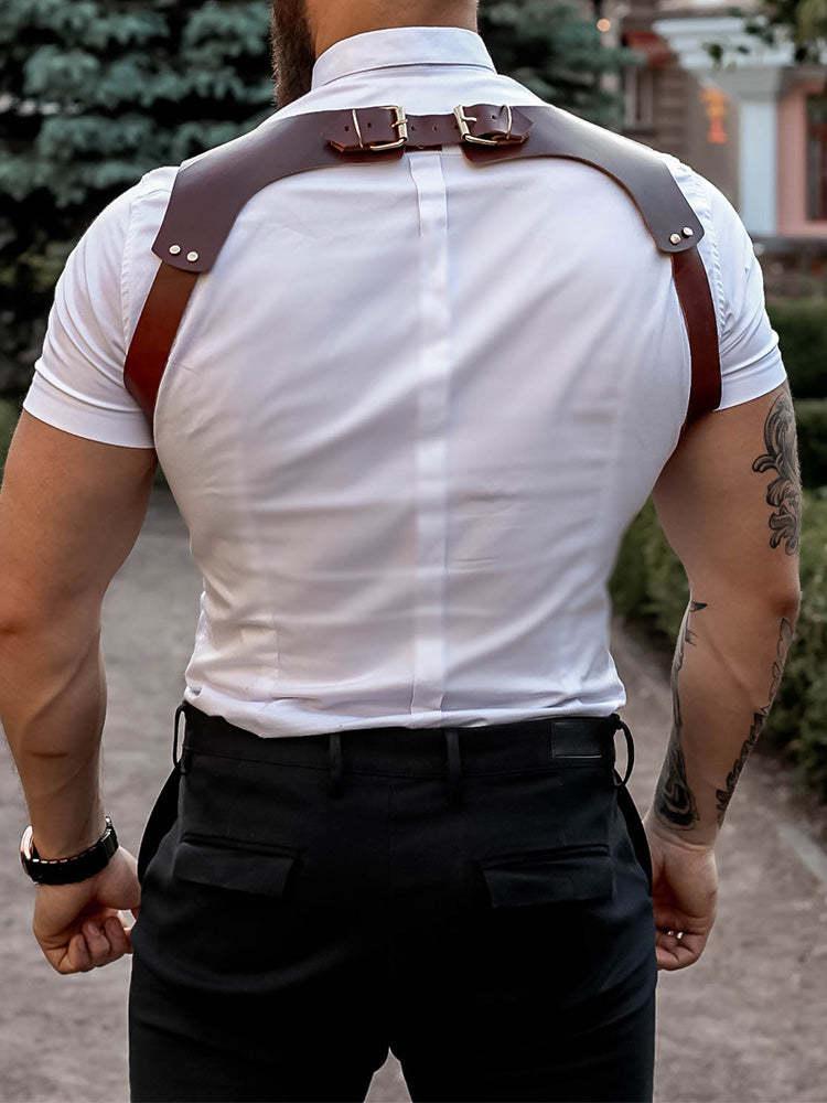 BLACKRISS™Men's Leather Restraint Harness Strap-Blackriss