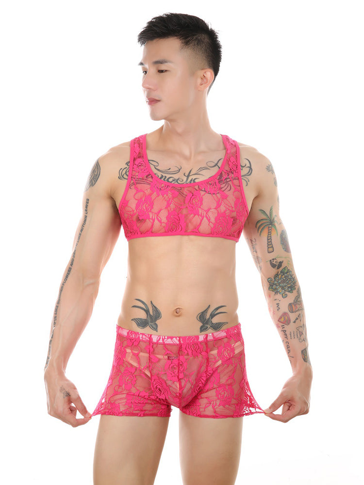 BLACKRISS™Lace Sexy Stretch Boxer-Blackriss