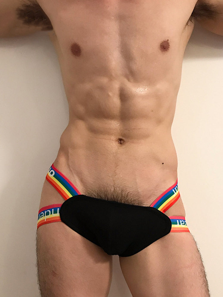 BLACKRISS™Pouch Bag Sexy Men's Rainbow Thong-Blackriss