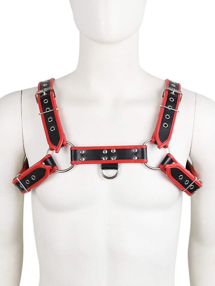 BLACKRISS™Men's Leather Studded Corset Shoulder Harness-Blackriss