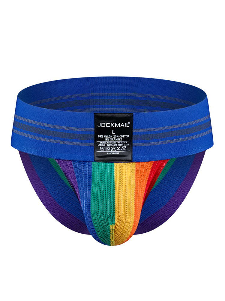 BLACKRISS™Men's Rainbow Stripes Pride Brief-Blackriss