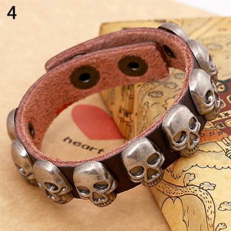 Blackriss™Leather Skull Bracelet-Blackriss