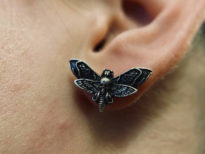 BLACKRISS™Sterling Silver Maya Skull - Gothic Earrings-Blackriss