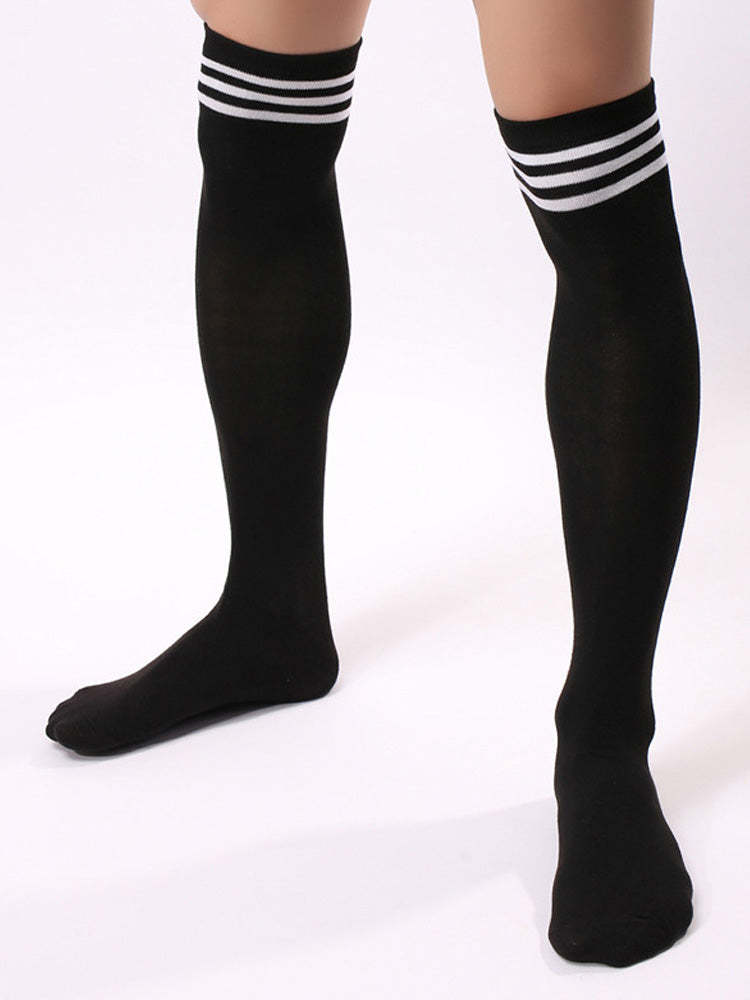 BLACKRISS™Men's Striped Stockings - Black-Blackriss