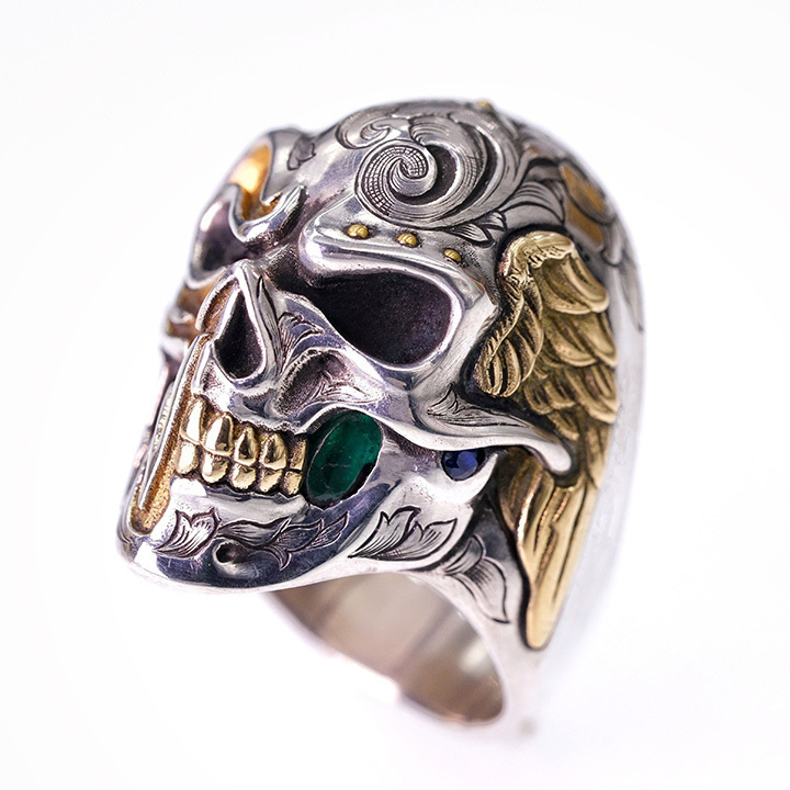 BLACKRISS™Split Angels - Skull Double-sided Ring-Blackriss