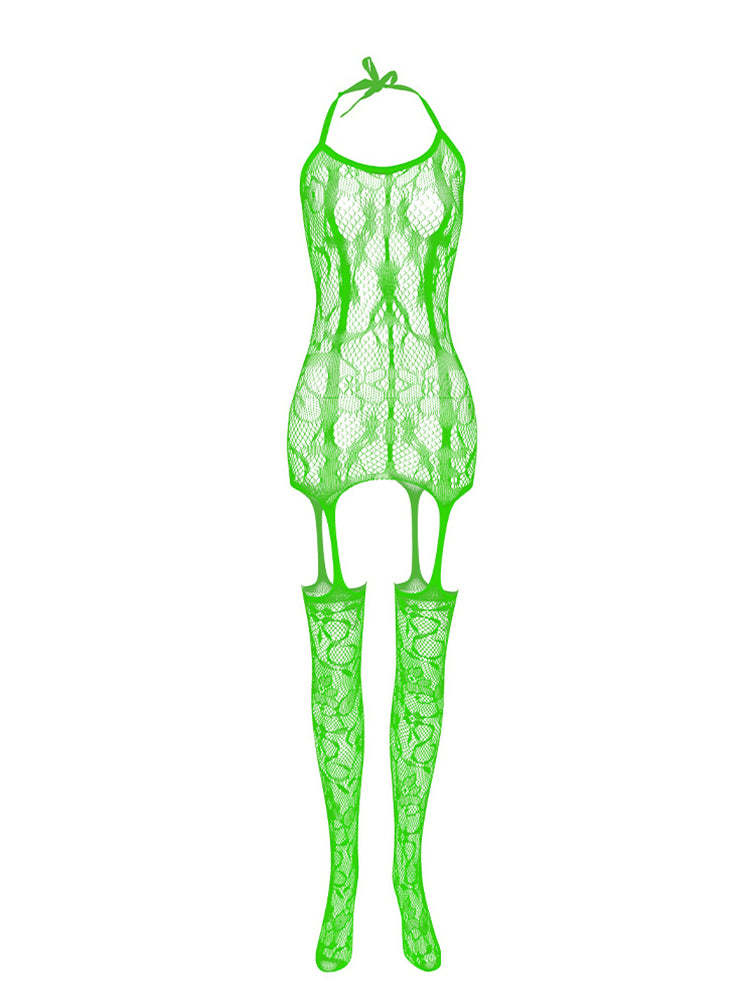 BLACKRISS™Front And Rear Cutout Sock Bodysuit-Blackriss