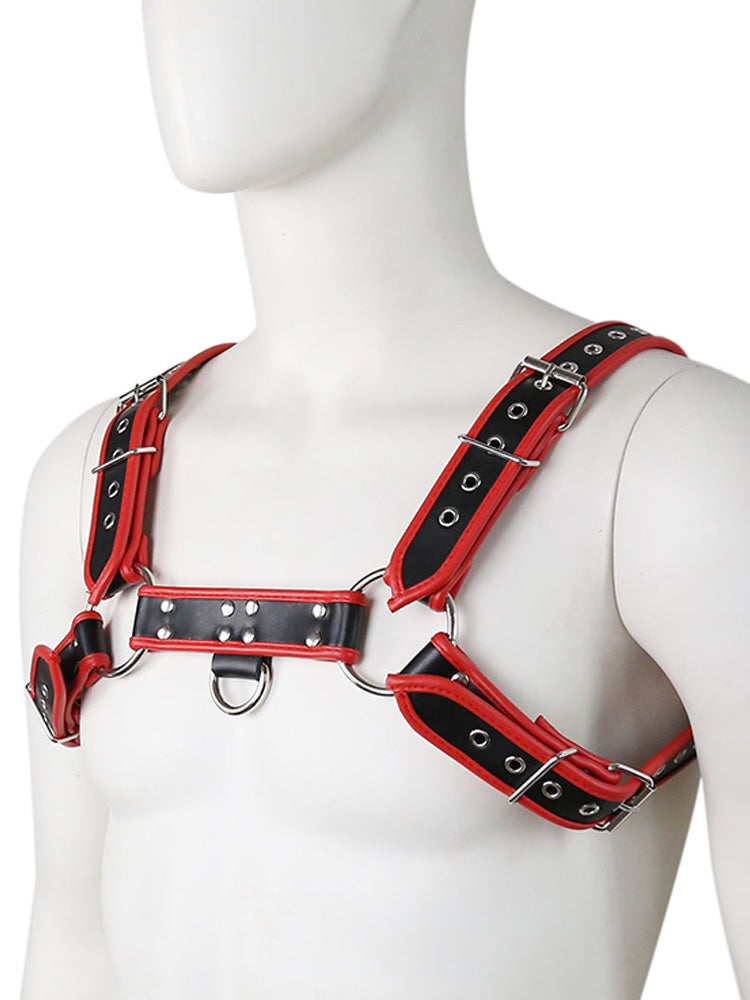 BLACKRISS™Men's Leather Studded Corset Shoulder Harness-Blackriss