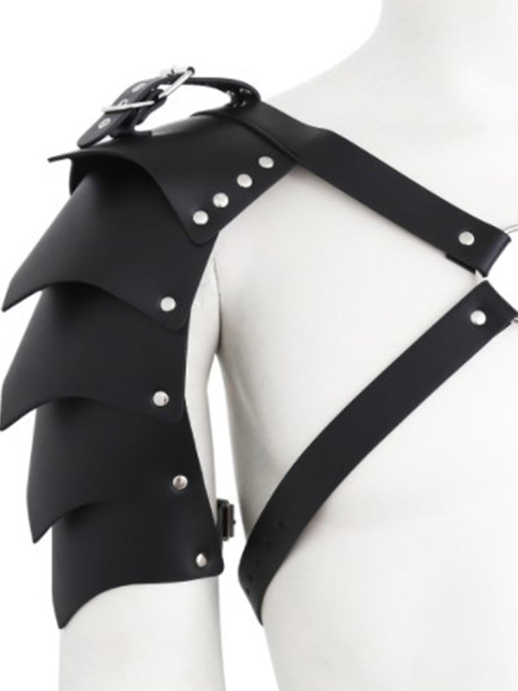 BLACKRISS™Men's Punk Body Armor Chest Harness - Black-Blackriss