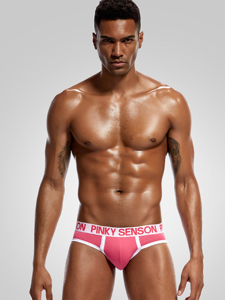 BLACKRISS™Letter Color Cotton Briefs-Blackriss