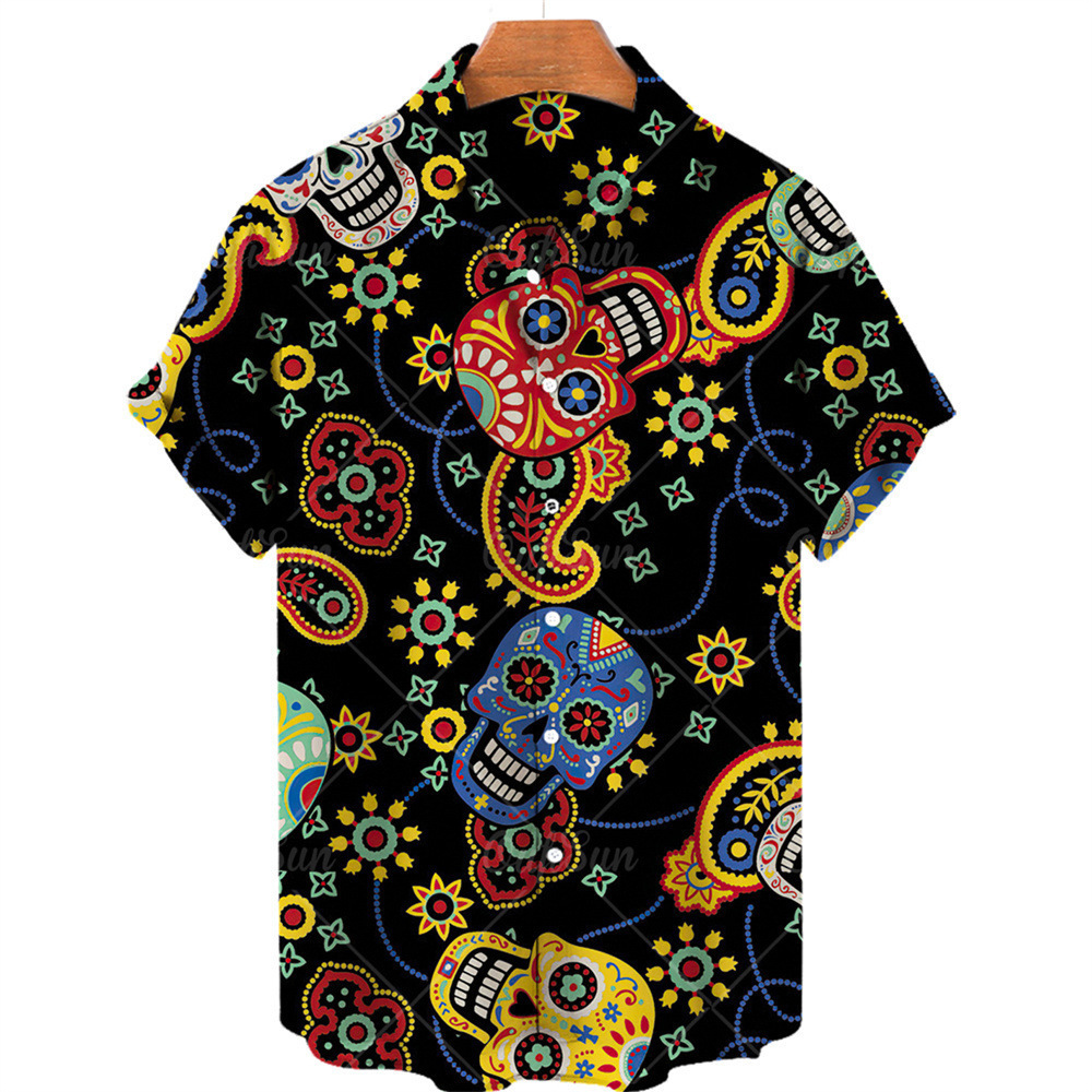 BLACKRISS™Hawaiian Skull Shirt-Blackriss
