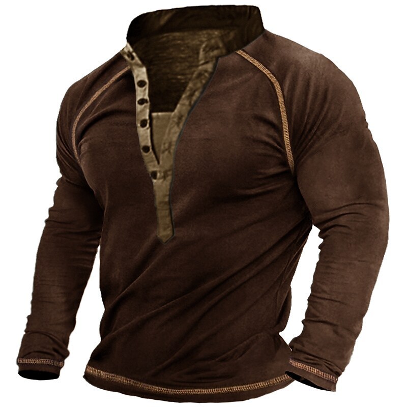 BLACKRISS™Men's Sweatshirt Pullover Solid Color Daily Holiday Going out Casual S-Blackriss