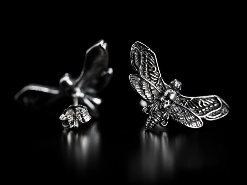 BLACKRISS™Sterling Silver Maya Skull - Gothic Earrings-Blackriss