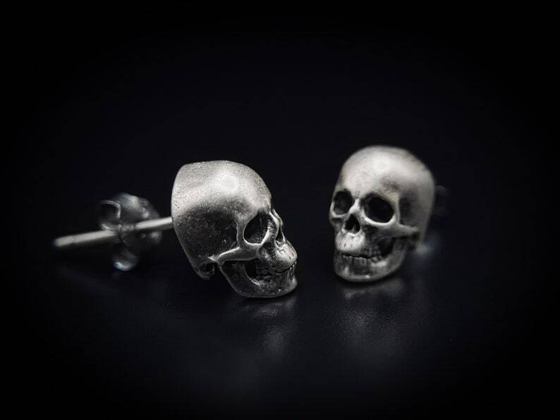 BLACKRISS™Sterling Silver Maya Skull - Gothic Earrings-Blackriss