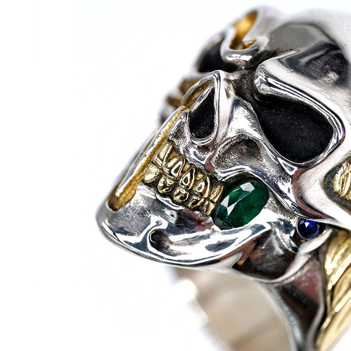 BLACKRISS™Split Angels - Skull Double-sided Ring-Blackriss