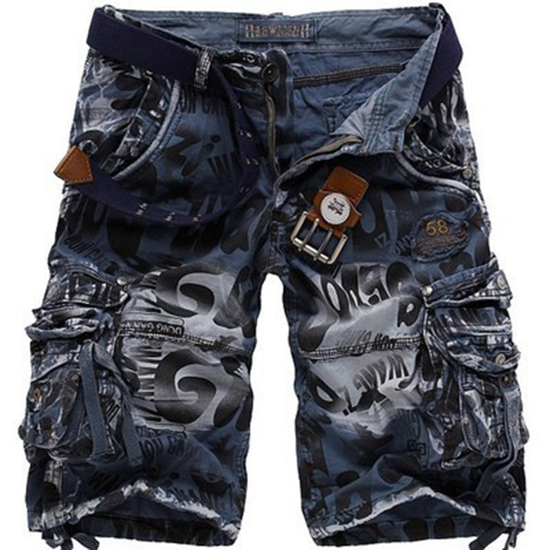 Gothic Camo Shorts-Blackriss