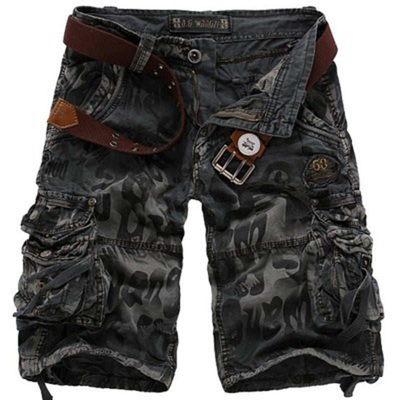 Gothic Camo Shorts-Blackriss