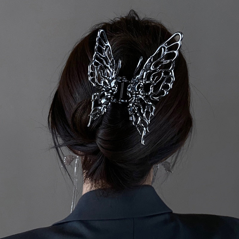 BLACKRISS™Gothic Butterfly Hair Clip-Blackriss