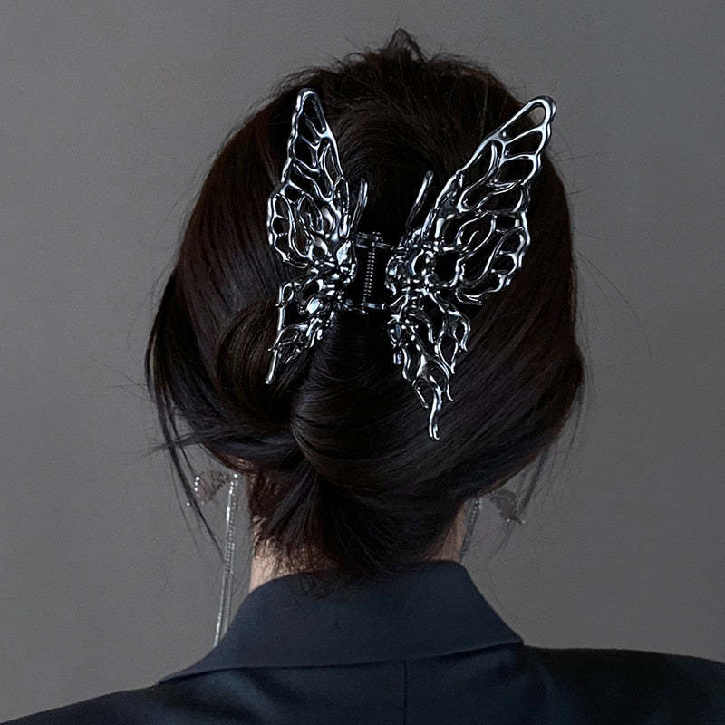 BLACKRISS™Gothic Butterfly Hair Clip-Blackriss