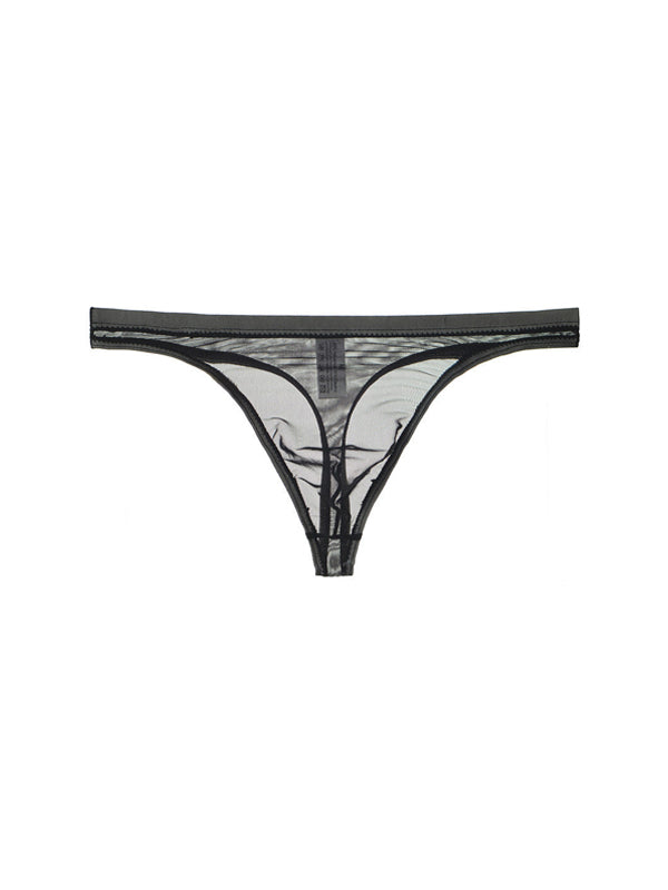 BLACKRISS™Transparent See Through Thong-Blackriss