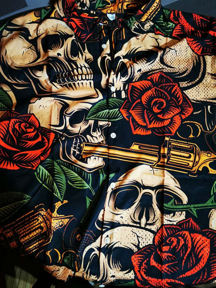 BLACKRISS™Hawaiian Skull Shirt-Blackriss