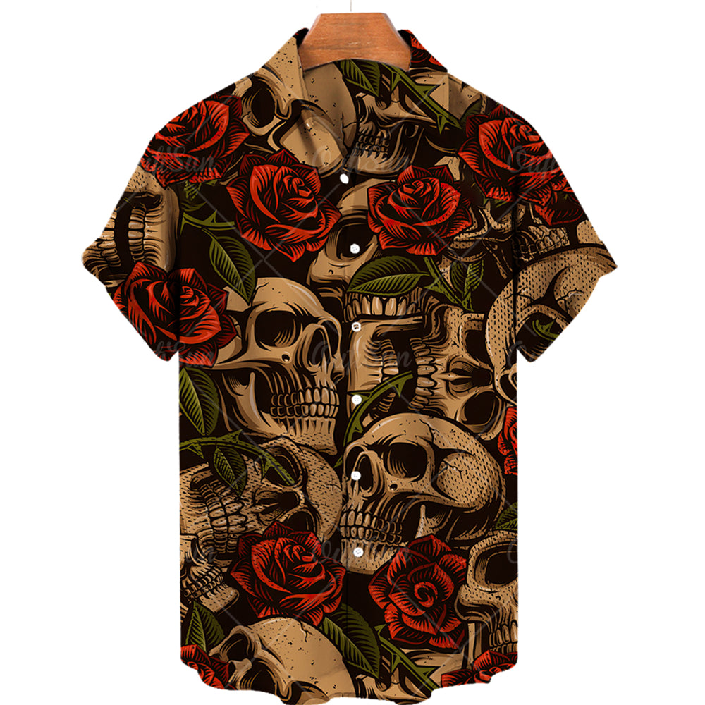 BLACKRISS™Hawaiian Skull Shirt-Blackriss